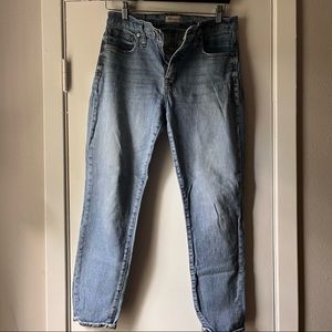 Madewell 9” skinny high rise jeans